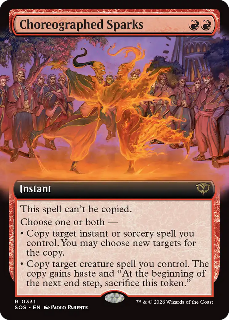 Choreographed Sparks (Extended Art) [Secrets of Strixhaven] | Devastation Store