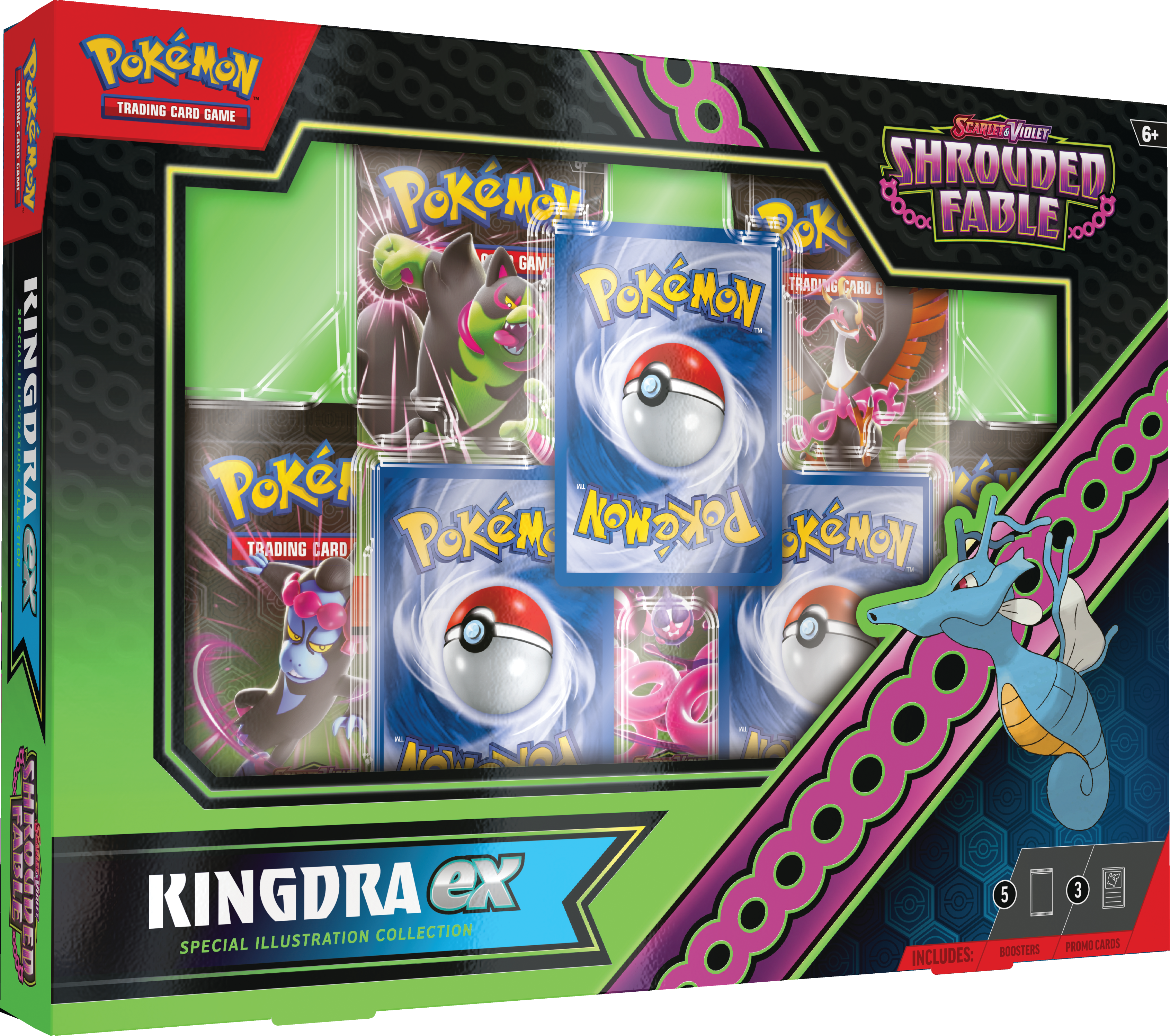 Pokemon TCG Scarlet & Violet: Shrouded Fable - Kingdra Ex Illustration Collection | Devastation Store