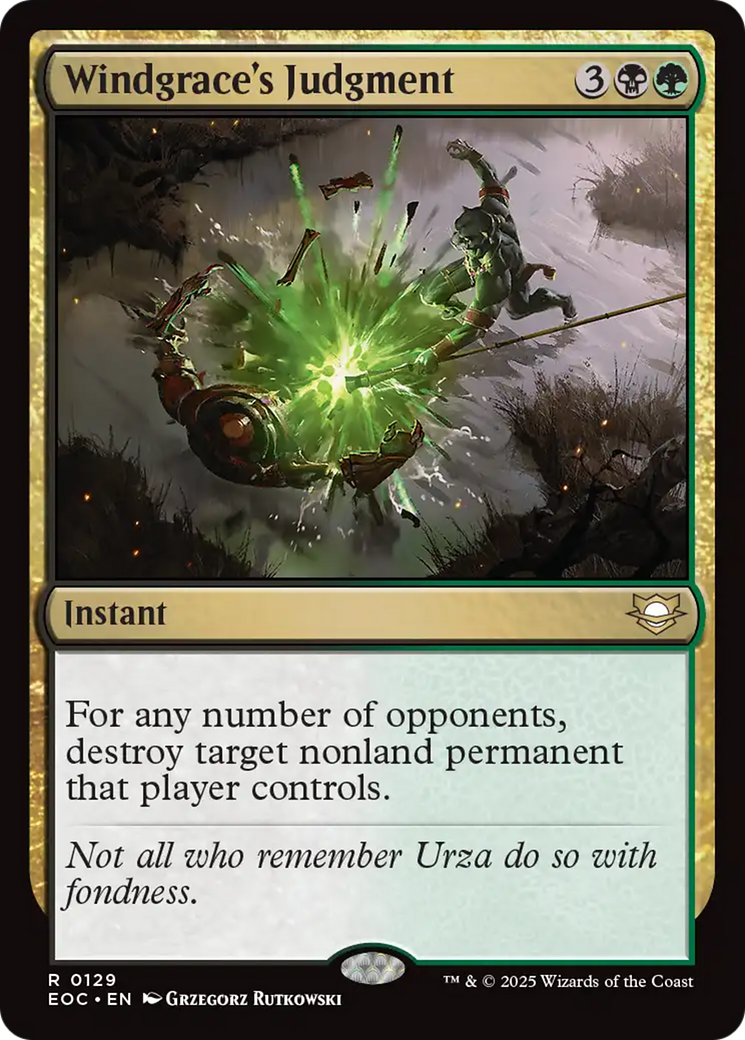 Windgrace's Judgment [Edge of Eternities Commander] | Devastation Store
