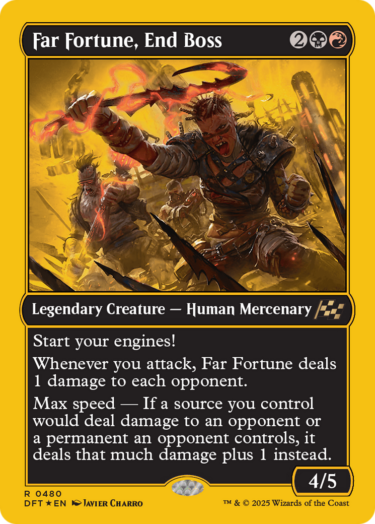 Far fortune, End Boss (First-Place Foil) [Aetherdrift] | Devastation Store