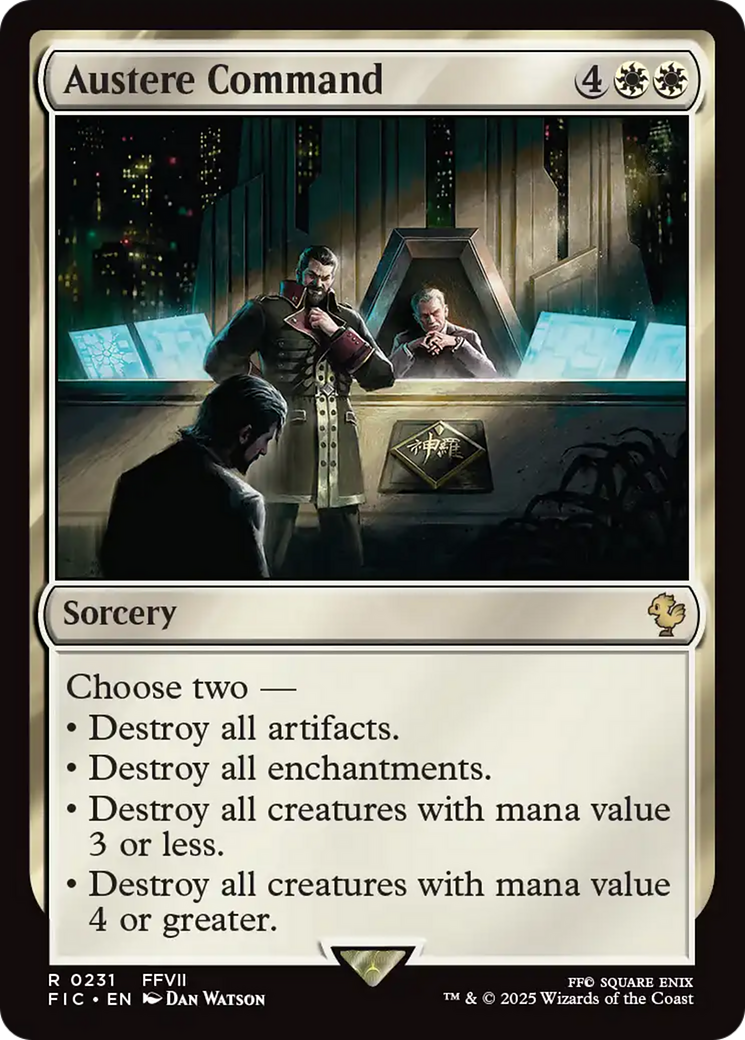 Austere Command [FINAL FANTASY Commander] | Devastation Store