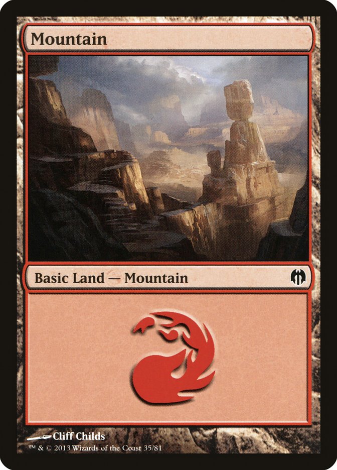 Mountain (35) [Duel Decks: Heroes vs. Monsters] | Devastation Store