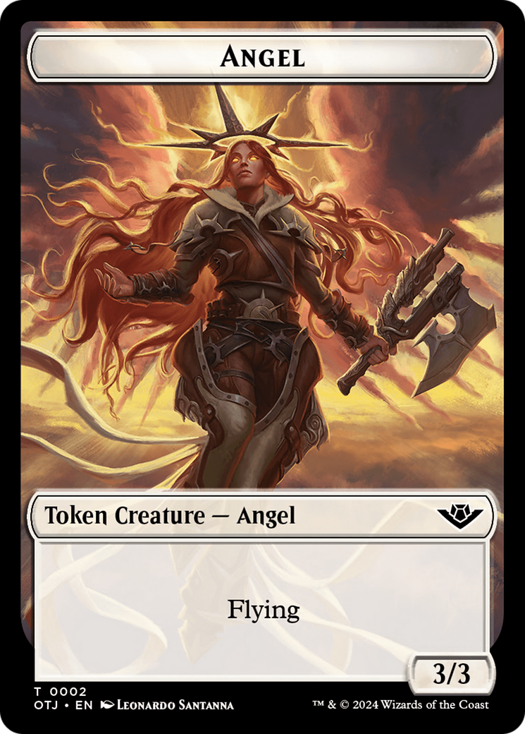 Angel // Plot Double-Sided Token [Outlaws of Thunder Junction Tokens] | Devastation Store