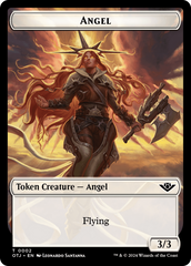 Mercenary // Angel Double-Sided Token [Outlaws of Thunder Junction Tokens] | Devastation Store