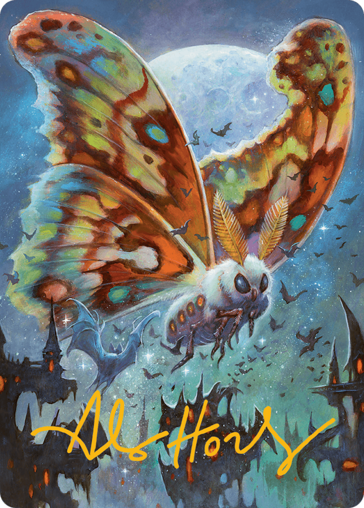 Luminous Broodmoth Art Card (Gold-Stamped Signature) [Bloomburrow Art Series] | Devastation Store