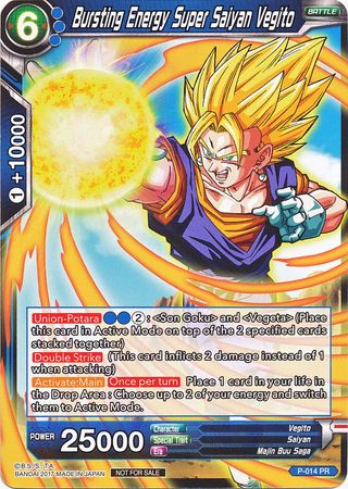 Bursting Energy Super Saiyan Vegito (Foil) (P-014) [Promotion Cards] | Devastation Store