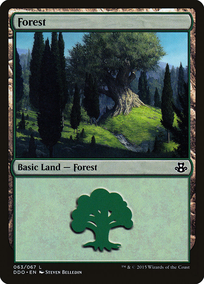 Forest (63) [Duel Decks: Elspeth vs. Kiora] | Devastation Store