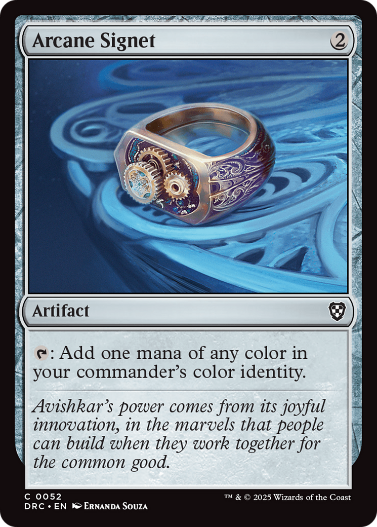 Arcane Signet (0052) [Aetherdrift Commander] | Devastation Store