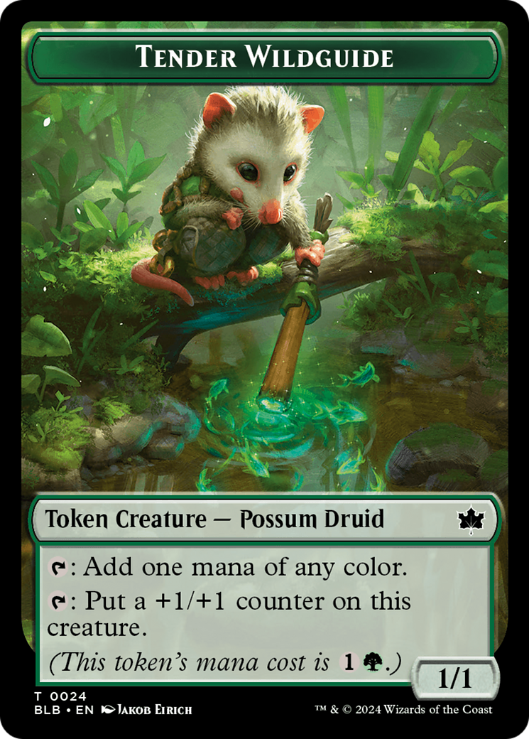 Tender Wildguide Token [Bloomburrow Tokens] | Devastation Store