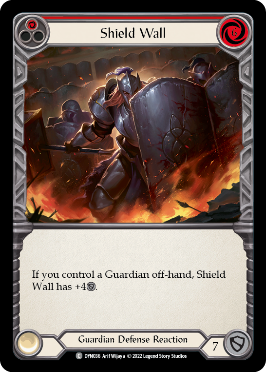 Shield Wall (Red) [DYN036] (Dynasty)  Rainbow Foil | Devastation Store