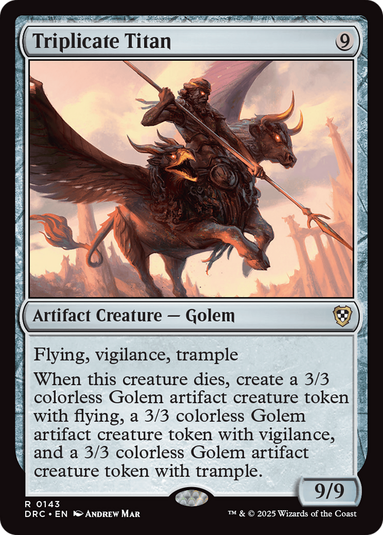Triplicate Titan [Aetherdrift Commander] | Devastation Store