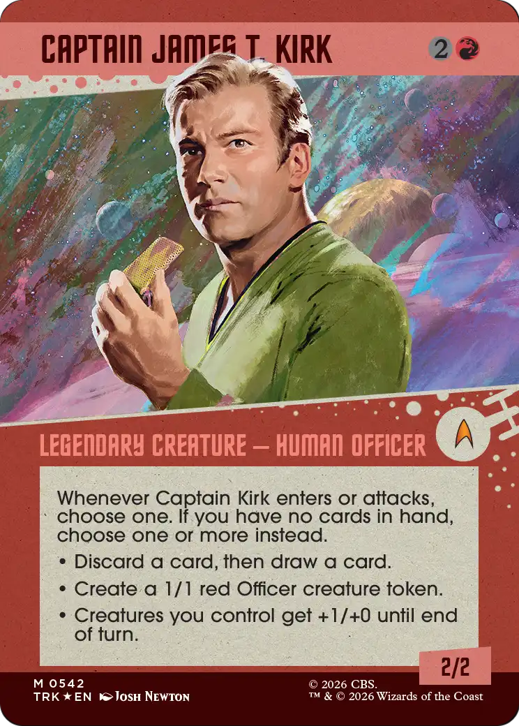 Captain James T. Kirk (Showcase) (Surge Foil) [Star Trek] | Devastation Store