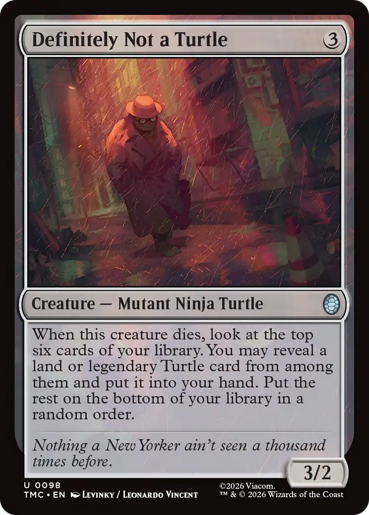 Definitely Not a Turtle [Teenage Mutant Ninja Turtles Commander] | Devastation Store