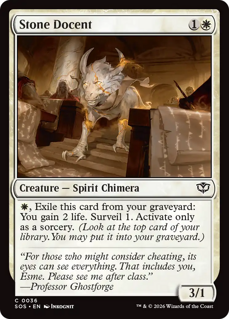 Stone Docent [Secrets of Strixhaven] | Devastation Store