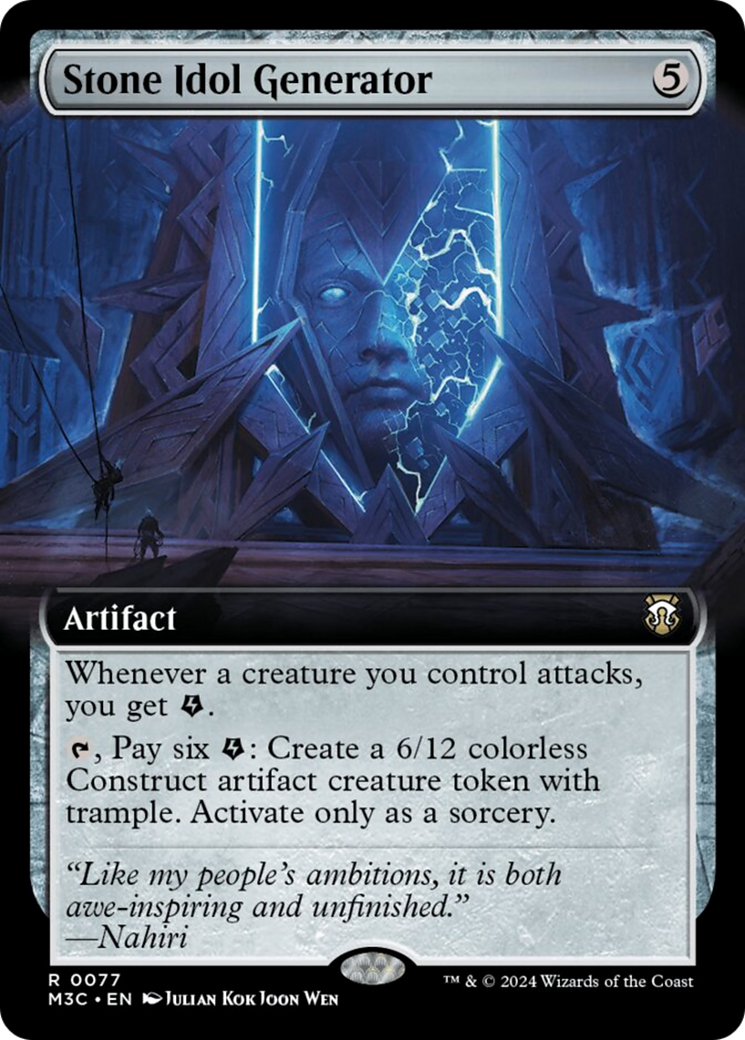Stone Idol Generator (Extended Art) [Modern Horizons 3 Commander] | Devastation Store
