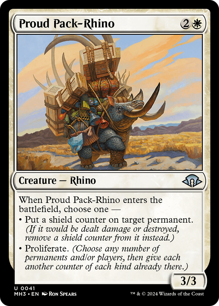 Proud Pack-Rhino [Modern Horizons 3] | Devastation Store