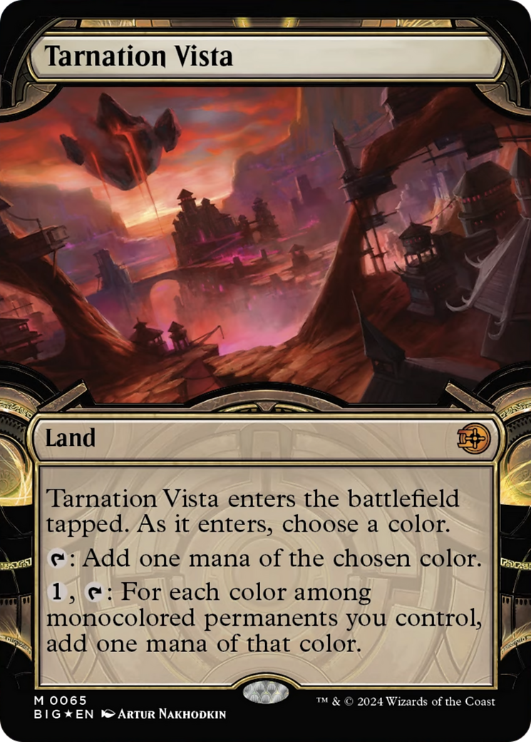 Tarnation Vista (Showcase) (Raised Foil) [Outlaws of Thunder Junction: The Big Score] | Devastation Store