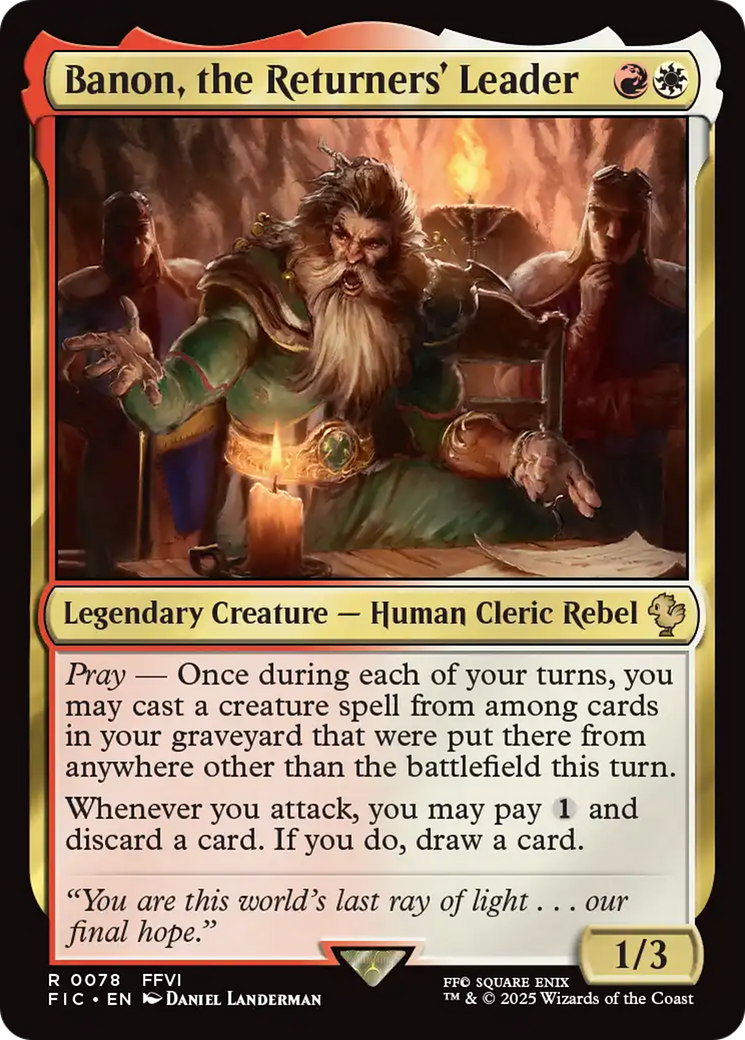 Banon, the Returners' Leader [FINAL FANTASY Commander] | Devastation Store