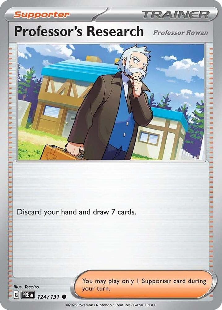 Professor's Research (124/131) [Professor Rowan] [Scarlet & Violet: Prismatic Evolutions] | Devastation Store