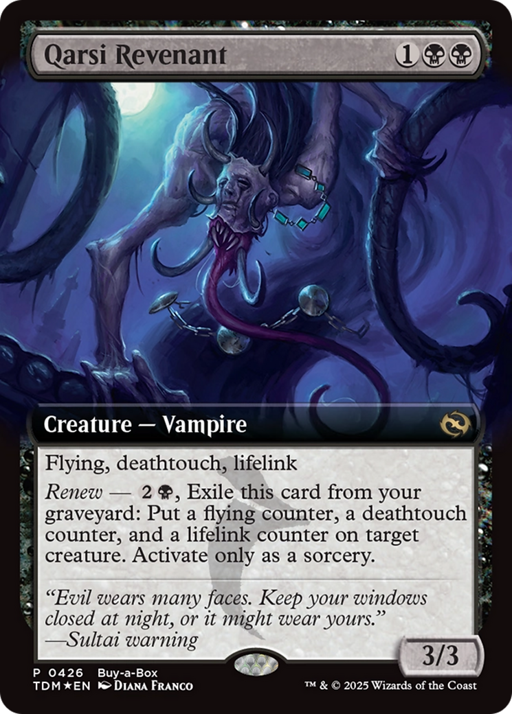 Qarsi Revenant (Extended Art) (Buy-A-Box) [Tarkir: Dragonstorm Promos] | Devastation Store