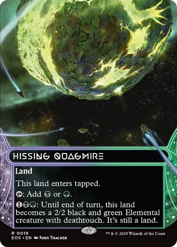 Hissing Quagmire (0019) (Borderless) [Edge of Eternities: Stellar Sights] | Devastation Store