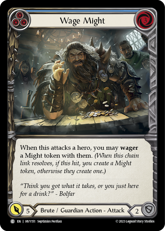 Wage Might (Blue) [HVY151] (Heavy Hitters) | Devastation Store