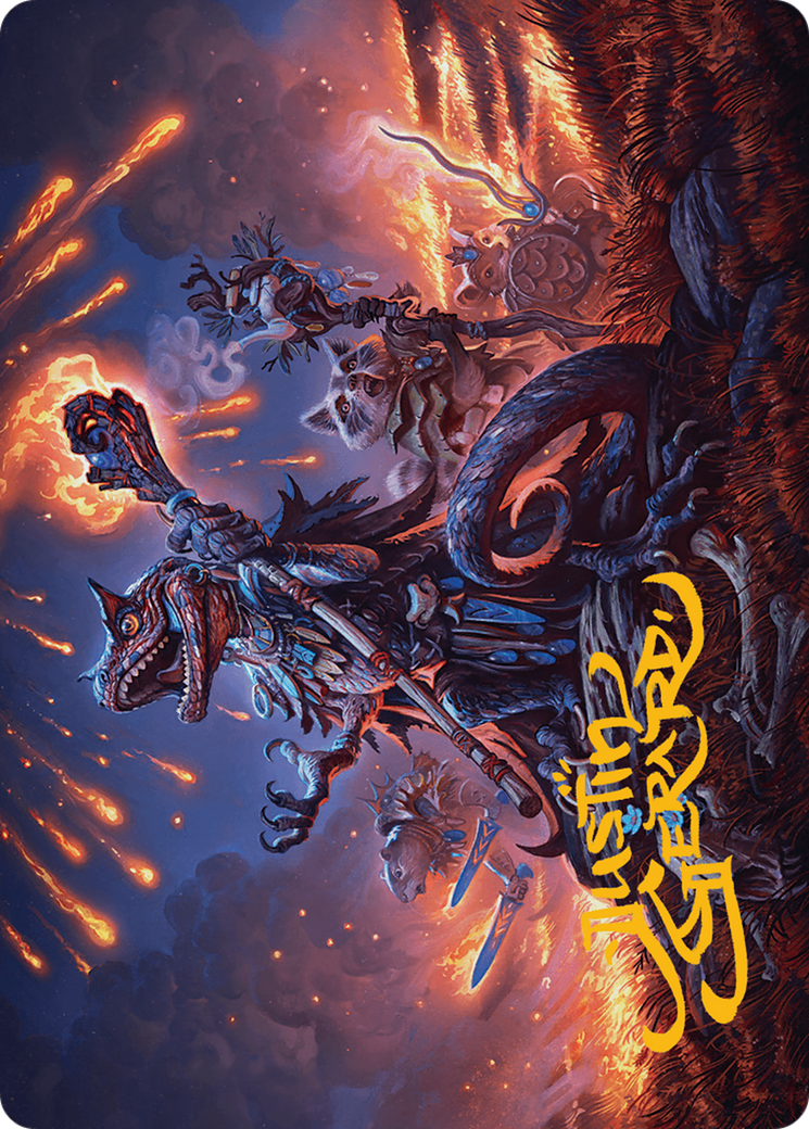 Valley Flamecaller Art Card (Gold-Stamped Signature) [Bloomburrow Art Series] | Devastation Store