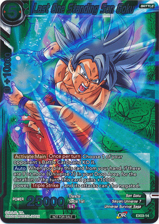Last One Standing Son Goku (Event Pack 2 - 2018) (EX03-14) [Promotion Cards] | Devastation Store
