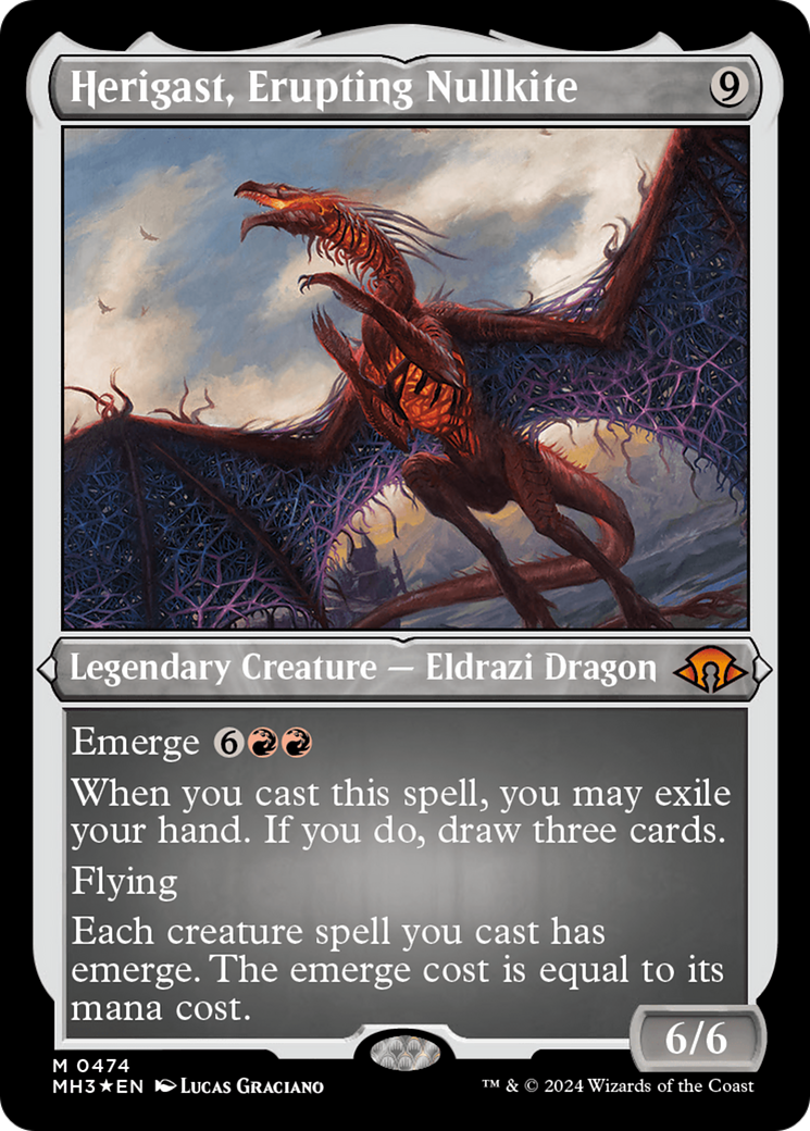 Herigast, Erupting Nullkite (Foil Etched) [Modern Horizons 3] | Devastation Store