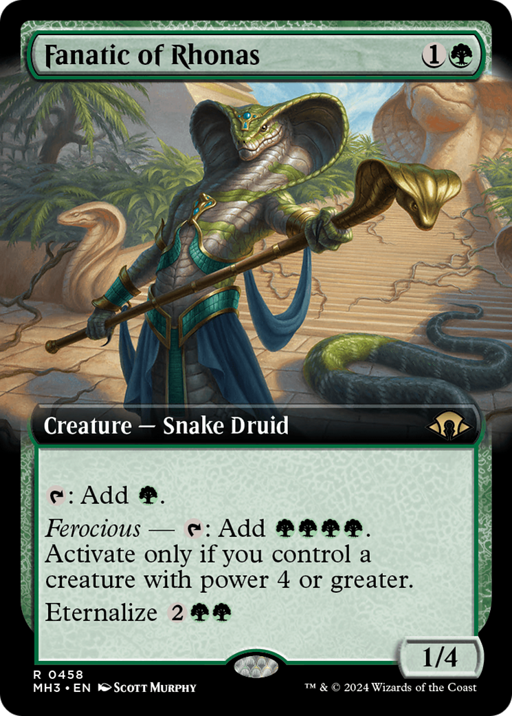 Fanatic of Rhonas (Extended Art) [Modern Horizons 3] | Devastation Store