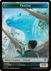 Fractal (0005) // Spirit (0011) Double-Sided Token [Secrets of Strixhaven Tokens] | Devastation Store