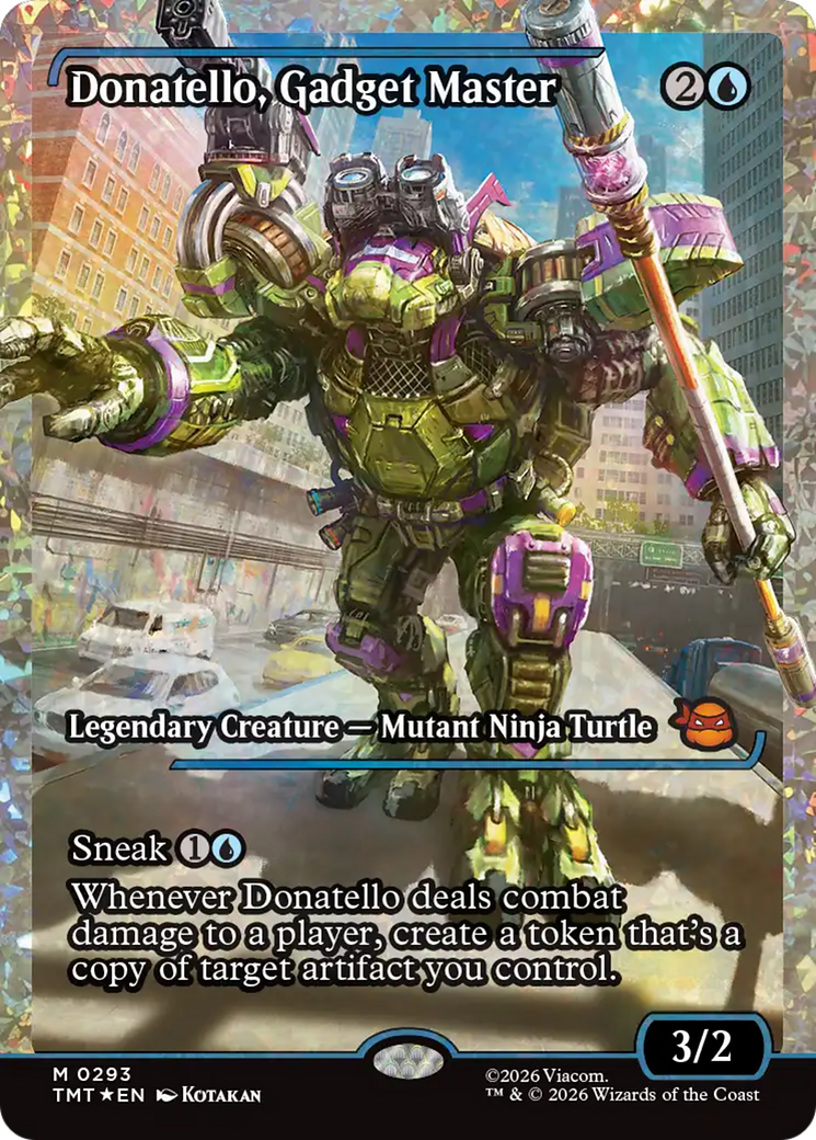 Donatello, Gadget Master (Showcase) (Fracture Foil) [Teenage Mutant Ninja Turtles] | Devastation Store