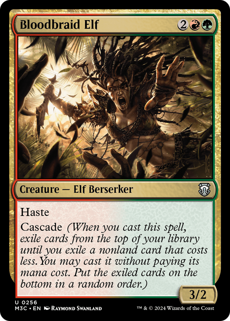 Bloodbraid Elf (Ripple Foil) [Modern Horizons 3 Commander] | Devastation Store