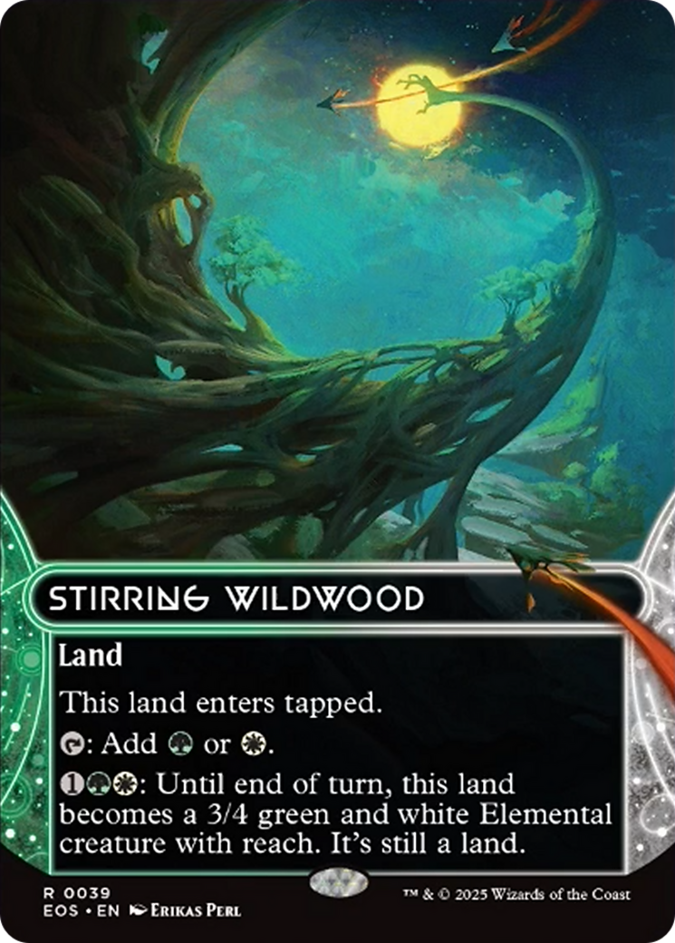 Stirring Wildwood (0039) (Borderless) [Edge of Eternities: Stellar Sights] | Devastation Store