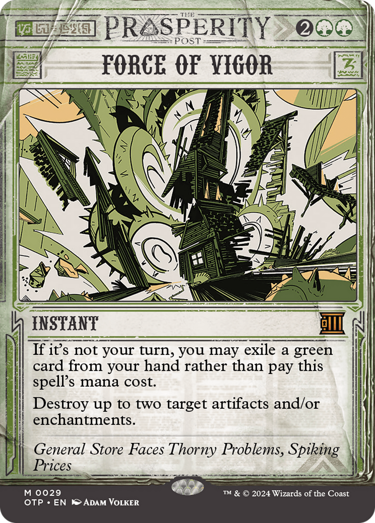 Force of Vigor [Outlaws of Thunder Junction: Breaking News] | Devastation Store