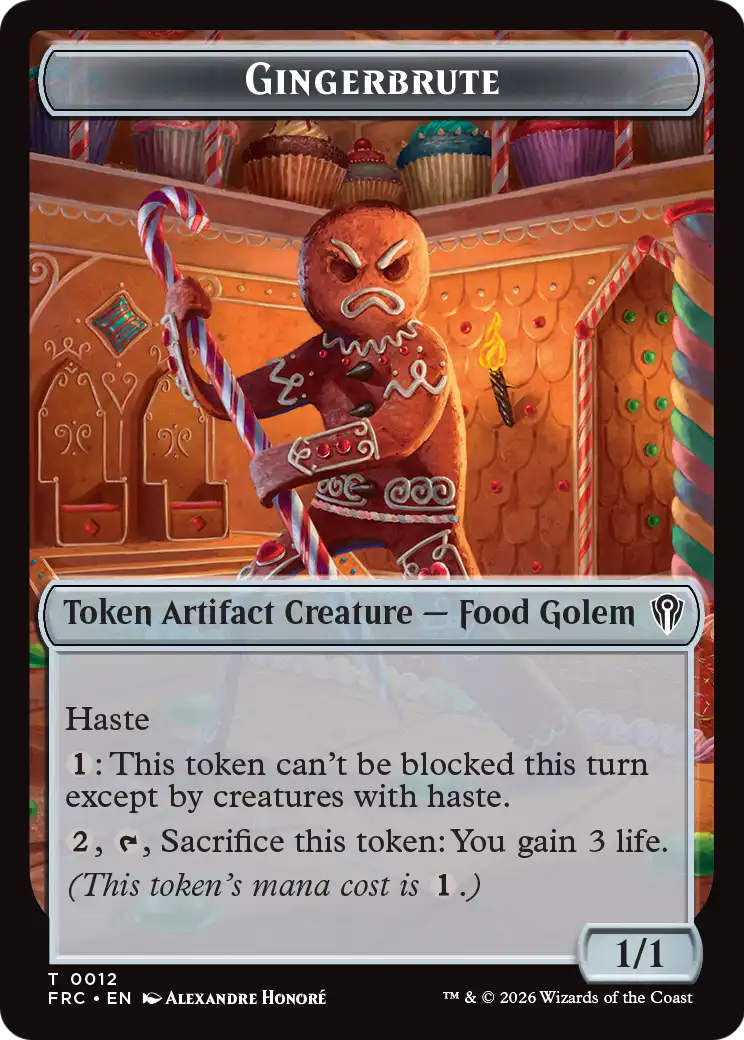Gingerbrute // Jace Double-Sided Token [Reality Fracture Commander Tokens] | Devastation Store