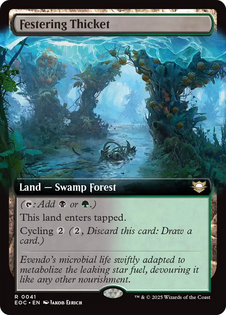 Festering Thicket (Extended Art) [Edge of Eternities Commander] | Devastation Store