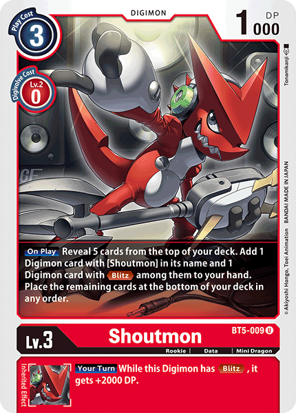 Shoutmon [BT5-009] [Battle of Omni] | Devastation Store