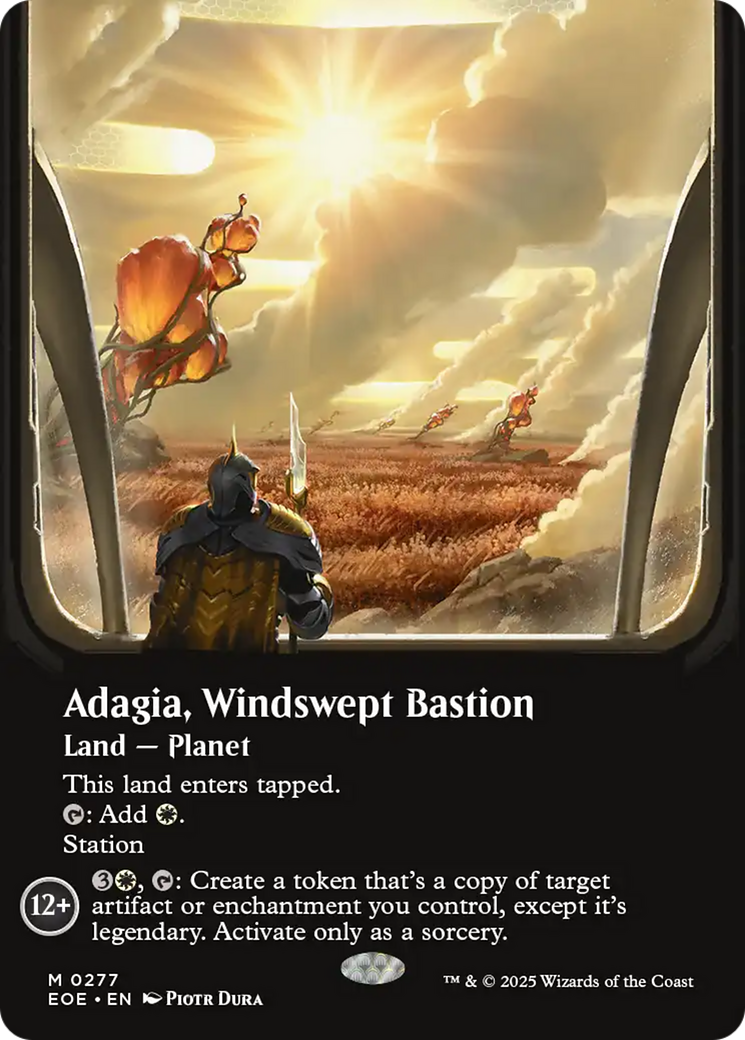 Adagia, Windswept Bastion (Borderless) [Edge of Eternities] | Devastation Store