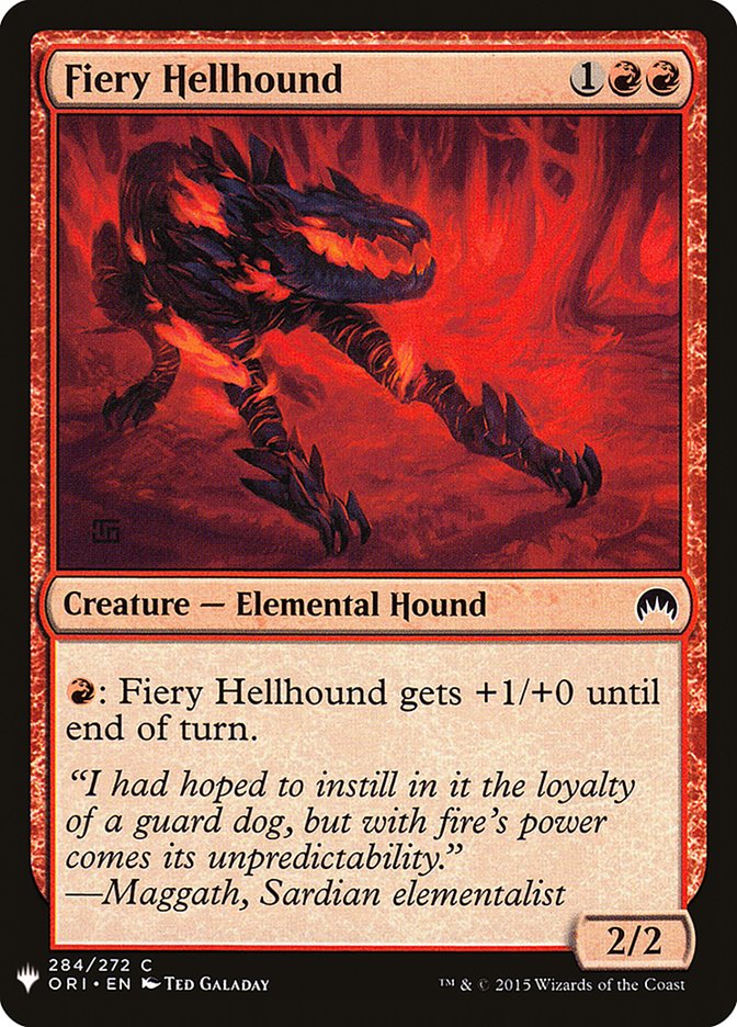 Fiery Hellhound [Mystery Booster] | Devastation Store
