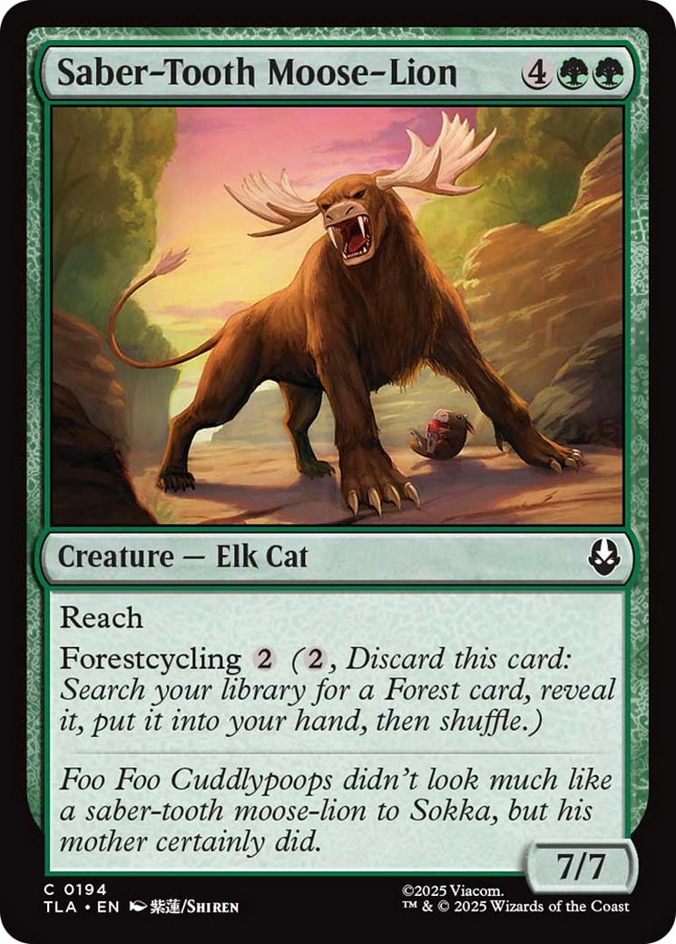 Saber-Tooth Moose-Lion [Avatar: The Last Airbender] | Devastation Store