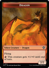 Dragon Egg // Dragon Double-Sided Token [Outlaws of Thunder Junction Commander Tokens] | Devastation Store