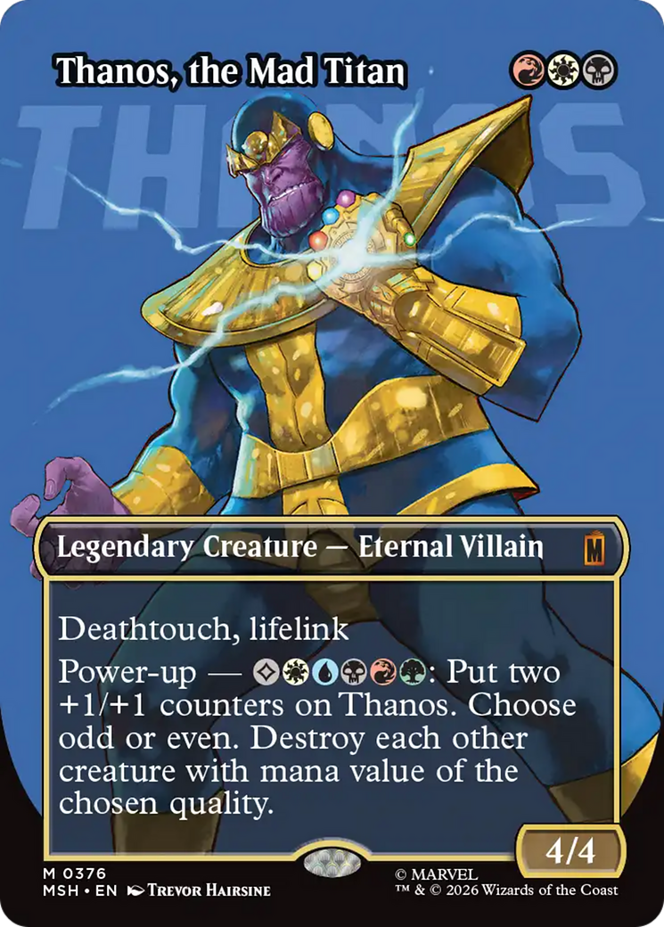 Thanos, the Mad Titan (Borderless) (0367) [Marvel Super Heroes] | Devastation Store