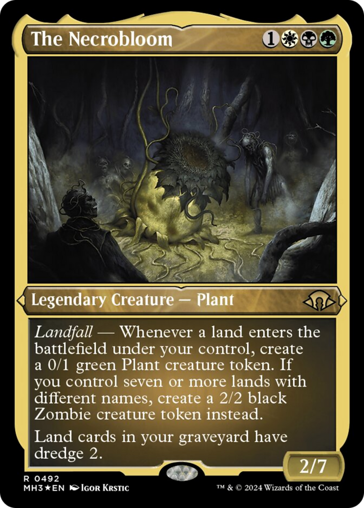 The Necrobloom (Foil Etched) [Modern Horizons 3] | Devastation Store