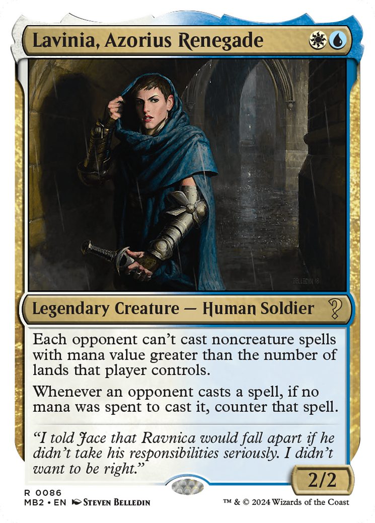 Lavinia, Azorius Renegade (White Border) [Mystery Booster 2] | Devastation Store