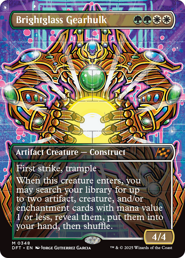 Brightglass Gearhulk (Borderless) [Aetherdrift] | Devastation Store