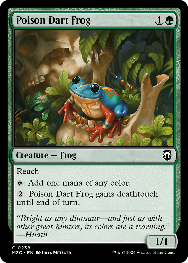 Poison Dart Frog (Ripple Foil) [Modern Horizons 3 Commander] | Devastation Store