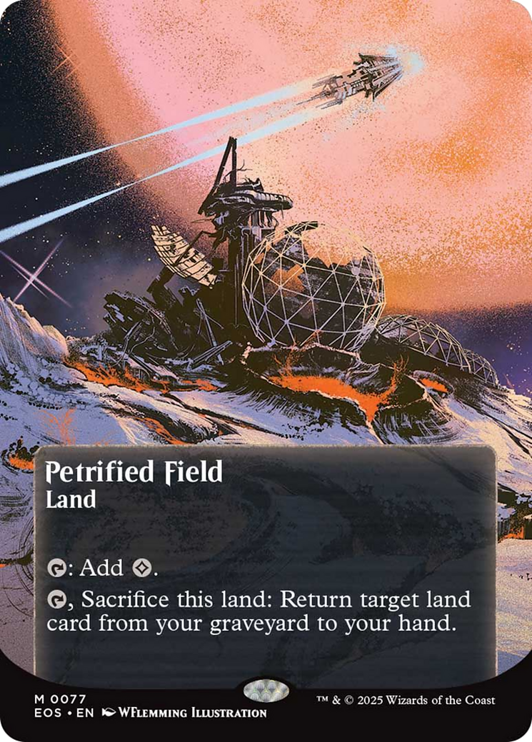Petrified Field (0077) (Borderless) [Edge of Eternities: Stellar Sights] | Devastation Store