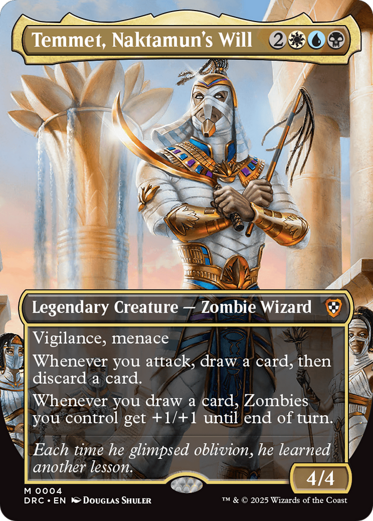 Temmet, Naktamun's Will (Borderless) [Aetherdrift Commander] | Devastation Store