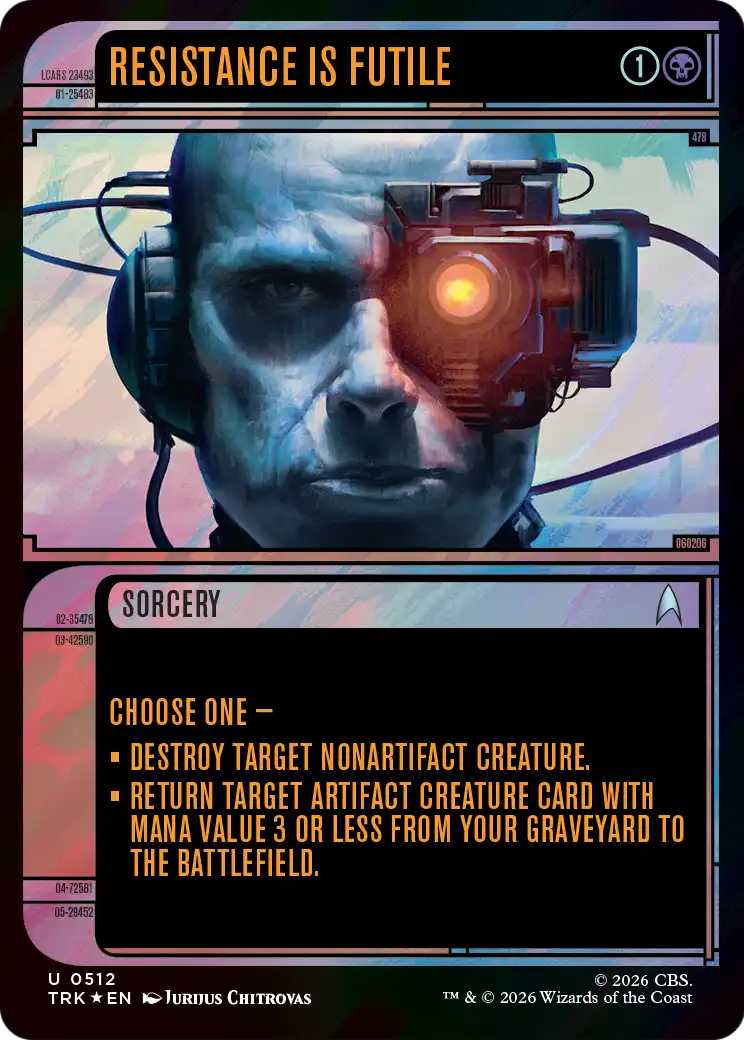 Resistance Is Futile (Showcase) (Surge Foil) [Star Trek] | Devastation Store